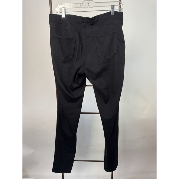 Uniqlo Womens Black Stretch Pants XL Polyester Cotton Spandex Blend - Picture 11 of 11